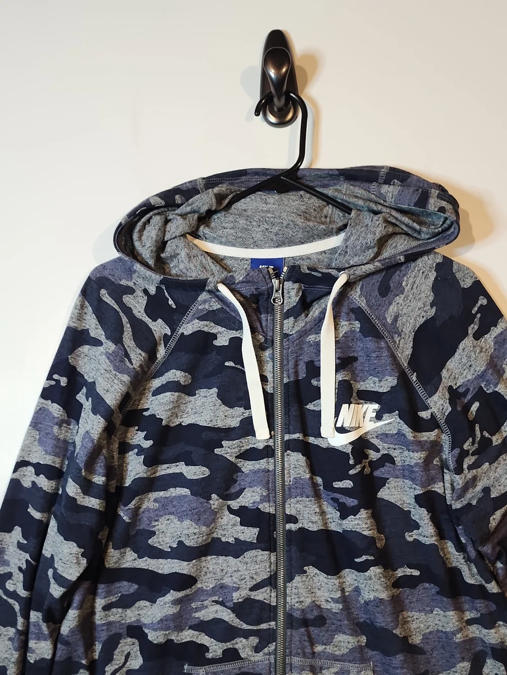 Nike Camo Vintage Gym Zip Hoodie Sweatshirt EUC Size Xlarge - Picture 2 of 7